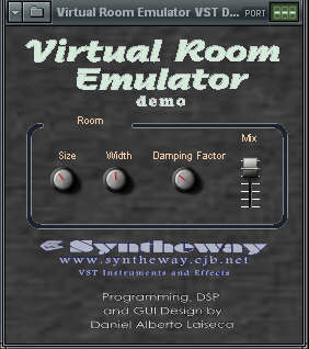 Virtual Room Emulator VST Screenshot